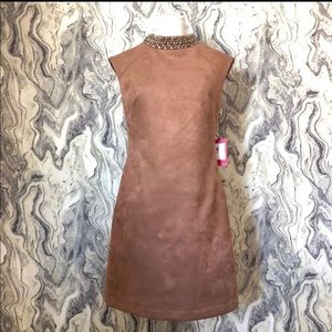 NWT Vince Camuto suede dress. Well made!